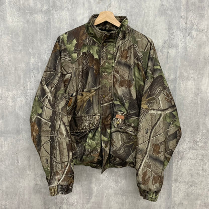 90s WOOLRICH OUTDOOR GUIDE COLLECTION REALTREE アクティブジャケット ウールリッチ リアルツリー 総柄 アウトドア ストリート 古着 ビンテージ