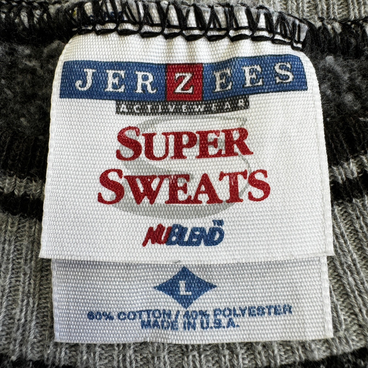 JERZEES ジャージーズ waffle sweat コットン Lサイズ アメリカ製