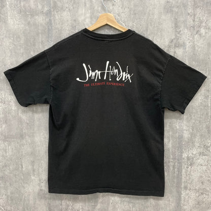 90s USA製 Hanes Jim Hendrix THE ULTIMATE EXPERIENCE ジミ・ヘンドリックス Tシャツ 半袖 ミュージック バンドT シングルステッチ 古着 ビンテージ