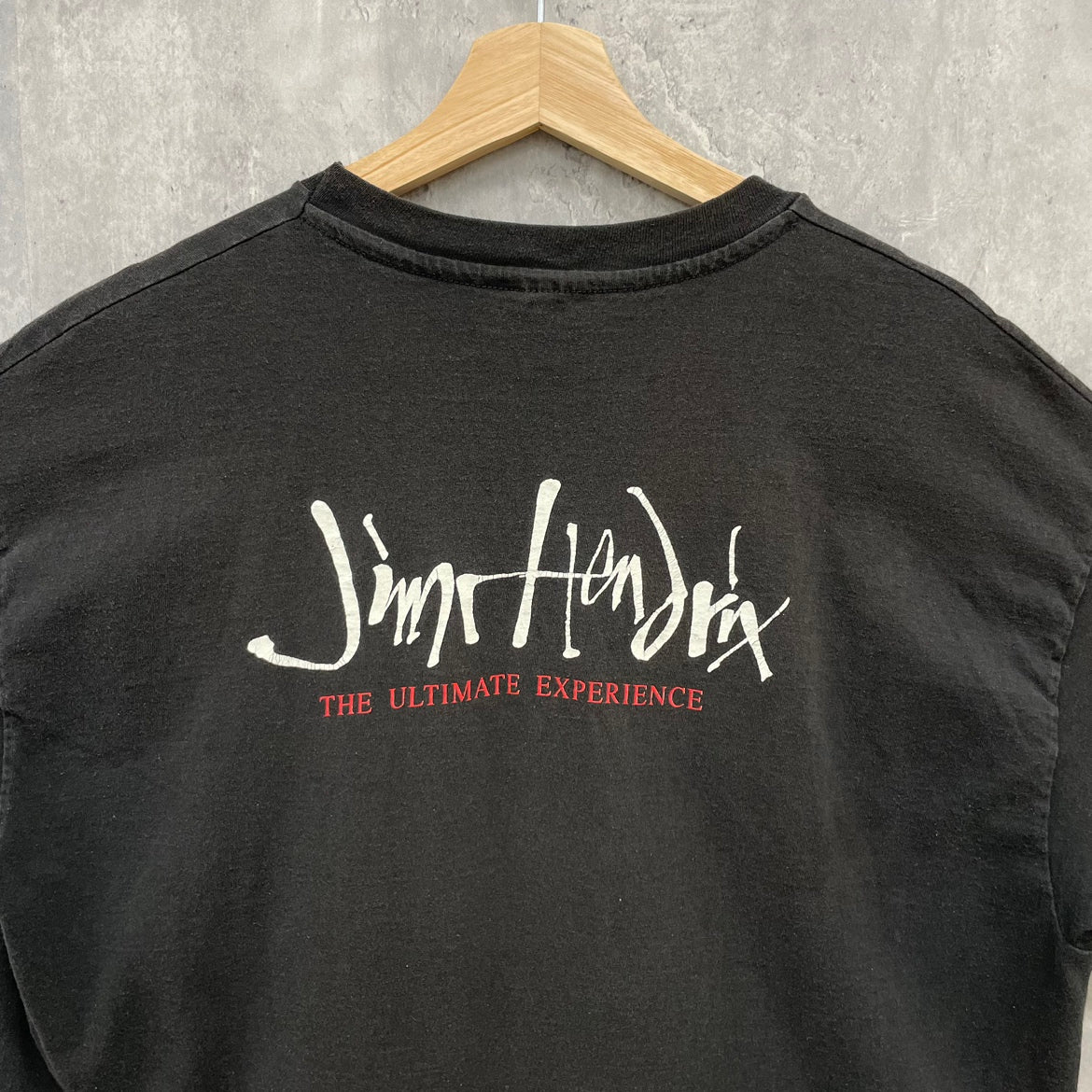 90s USA製 Hanes Jim Hendrix THE ULTIMATE EXPERIENCE ジミ・ヘンドリックス Tシャツ 半袖 ミュージック バンドT シングルステッチ 古着 ビンテージ