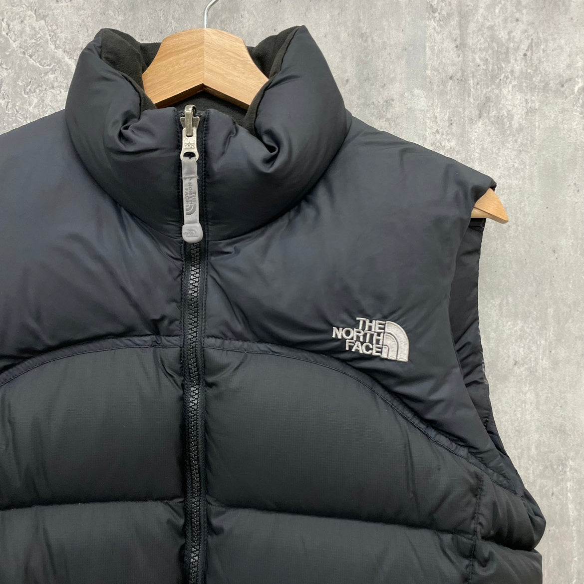 THE NORTH FACE ヌプシ 700フィルパワー ダウンベスト グースダウン ノースフェイス ブラック 黒 アウトドア 古着 ビンテージ