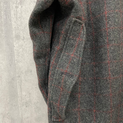 50s USA製 WOOLRICH マッキーノ クルーザー ハンティングジャケット ウールリッチ 黒タグ バッファローチェック ヘビーアウター 黒 46