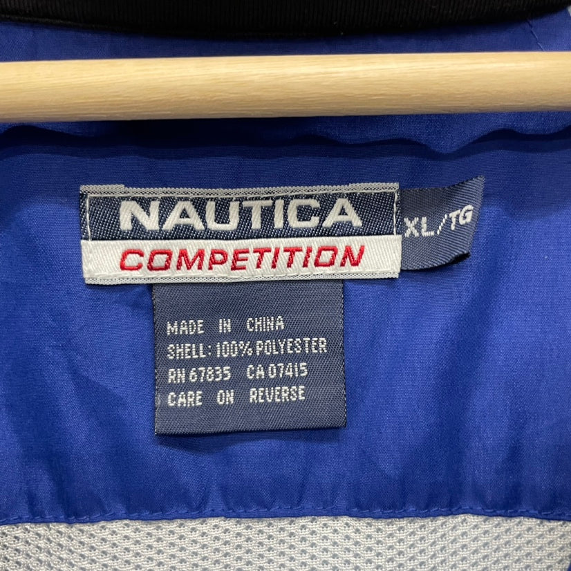 90s NAUTICA COMPETITION ナイロンジャケット アウトドア スポーツ 古着 ビンテージ 90年代 ノーティカ ブルー XL