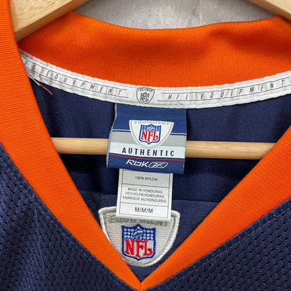 Reebok EQUIPMENT NFL DENVER BRONCOS CUTLER ゲームシャツ リーボック 半袖 Tシャツ 古着 ビンテージ  ネイビー Ⅿ