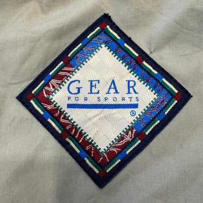 90s GEAR FOR SPORTS マウンテンパーカー 企業刺繍 ナイロンジャケット サイズL 香港製 ボタン欠け有り