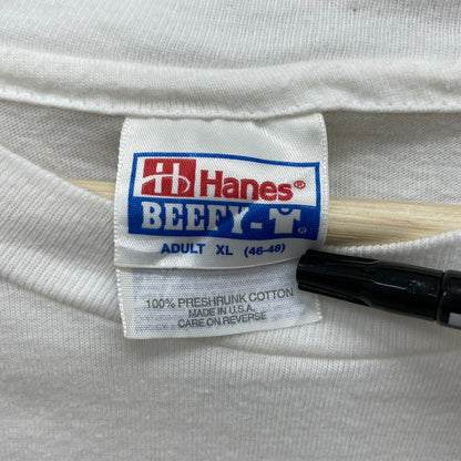 90s USA製 エルビスプレスリー アーティスト 半袖Tシャツ ロック HANES 古着 ビンテージ ホワイト XL