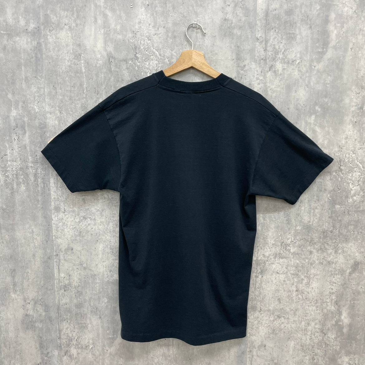 90s USA製 SCREEN STARS INTELMAN Tシャツ スクリーンスターズ インテルマン 半袖 デザイン 古着 ビンテージ ブラック L