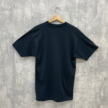 90s USA製 SCREEN STARS INTELMAN Tシャツ スクリーンスターズ インテルマン 半袖 デザイン 古着 ビンテージ ブラック L