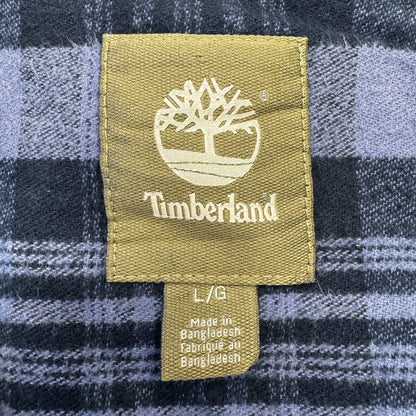 Timberland ティンバーランド コートジャケット 裏地チェック柄 ネイビー アメカジ サイズL バングラデシュ製