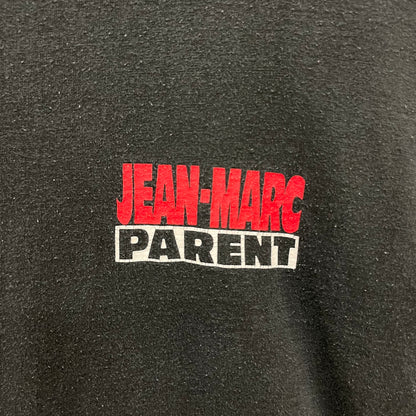 90s JEAN-MARC PARENT ジーンマーク ペアレント Tシャツ 半袖 シングルステッチ 両面プリント 俳優 古着 ビンテージ ブラック 黒 XL
