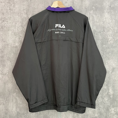 00s vintage 古着　ビンテージ　フィラ　FILA ナイロンジャケット　ウィンドブレーカー　ロゴ刺繍