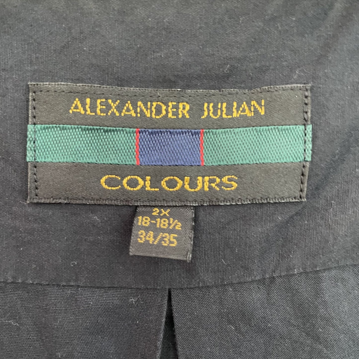 90s vintage 古着　ビンテージ　ALEXANDER JULIAN　長袖シャツ　オールブラック　ロングスリーブ