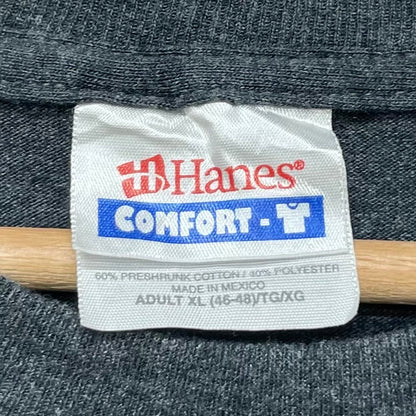 00s vintage 古着　ビンテージ　ヘインズ　Hanes スカル　グレー　ストリート　オーバーサイズ　バイカー　ニューオーリンズ