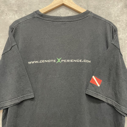 00s vintage 古着　ビンテージ　yELLOW Fish　ダイバー　フィッシュ　ブラック　ストリート　オーバーサイズ　海