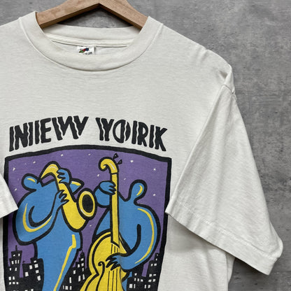 90s vintage 古着　ビンテージ　フルーツオブザルーム FRUITOFTHELOOM 音楽　ジャズ　USA製