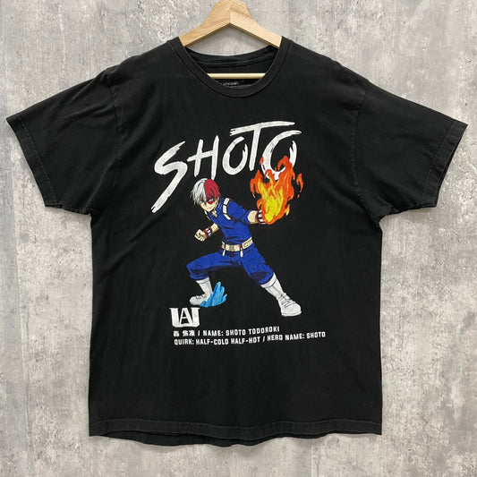 僕のヒーローアカデミア 轟焦凍 MY HERO ACADEMIA SHOTO Tシャツ アニメT ヒロアカ 半袖 キャラクター 古着 ビンテージ XL