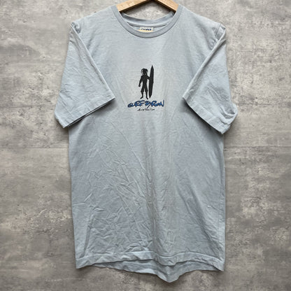 00s vintage 古着　ビンテージ　サーフボード　QUOZ PLUS  ブルー　ストリート　サーファー　オーバーサイズ