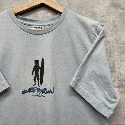 00s vintage 古着　ビンテージ　サーフボード　QUOZ PLUS  ブルー　ストリート　サーファー　オーバーサイズ