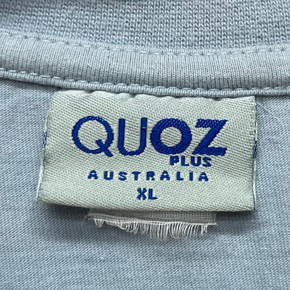 00s vintage 古着　ビンテージ　サーフボード　QUOZ PLUS  ブルー　ストリート　サーファー　オーバーサイズ