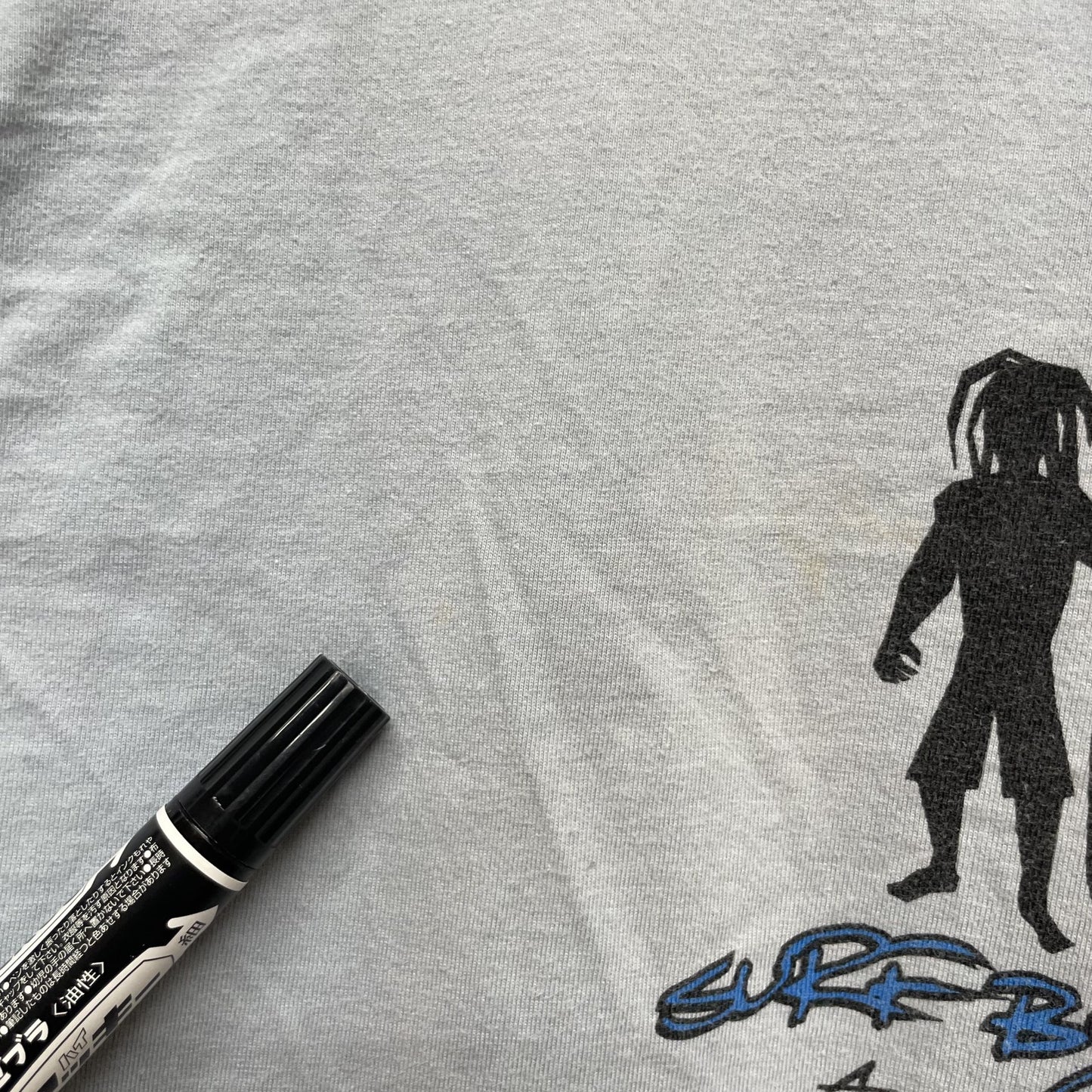 00s vintage 古着　ビンテージ　サーフボード　QUOZ PLUS  ブルー　ストリート　サーファー　オーバーサイズ