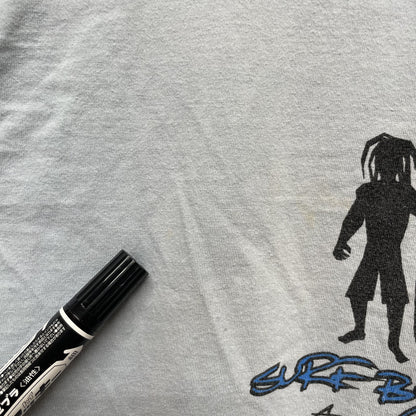 00s vintage 古着　ビンテージ　サーフボード　QUOZ PLUS  ブルー　ストリート　サーファー　オーバーサイズ