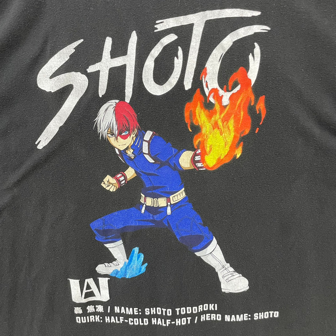 僕のヒーローアカデミア 轟焦凍 MY HERO ACADEMIA SHOTO Tシャツ アニメT ヒロアカ 半袖 キャラクター 古着 ビンテージ XL