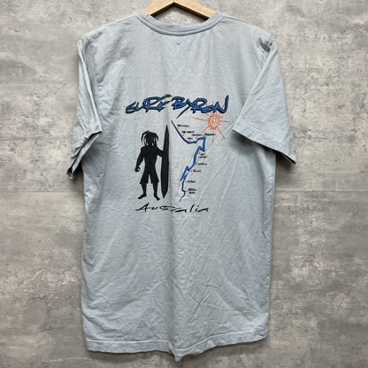 00s vintage 古着　ビンテージ　サーフボード　QUOZ PLUS  ブルー　ストリート　サーファー　オーバーサイズ