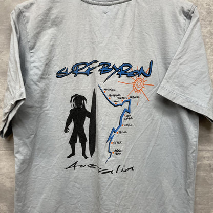 00s vintage 古着　ビンテージ　サーフボード　QUOZ PLUS  ブルー　ストリート　サーファー　オーバーサイズ