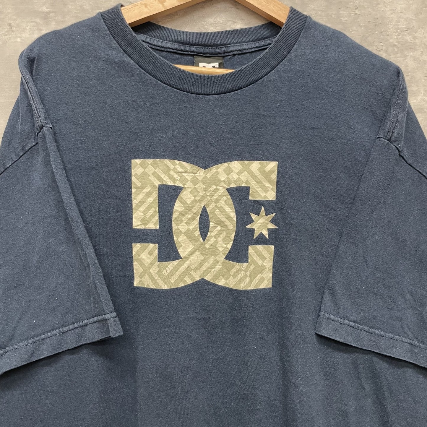 00s vintage 古着　ビンテージ　DC ロゴプリント　ディーシー　ストリート　ネイビー　オーバーサイズ