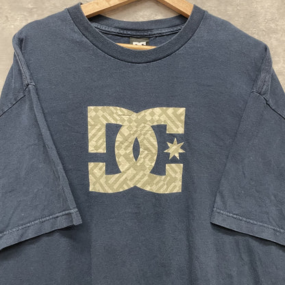 00s vintage 古着　ビンテージ　DC ロゴプリント　ディーシー　ストリート　ネイビー　オーバーサイズ