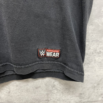 00s vintage 古着　ビンテージ　ワールドレスリング　ブラック　オーバーサイズ　wwf BIGプリント　ストリート