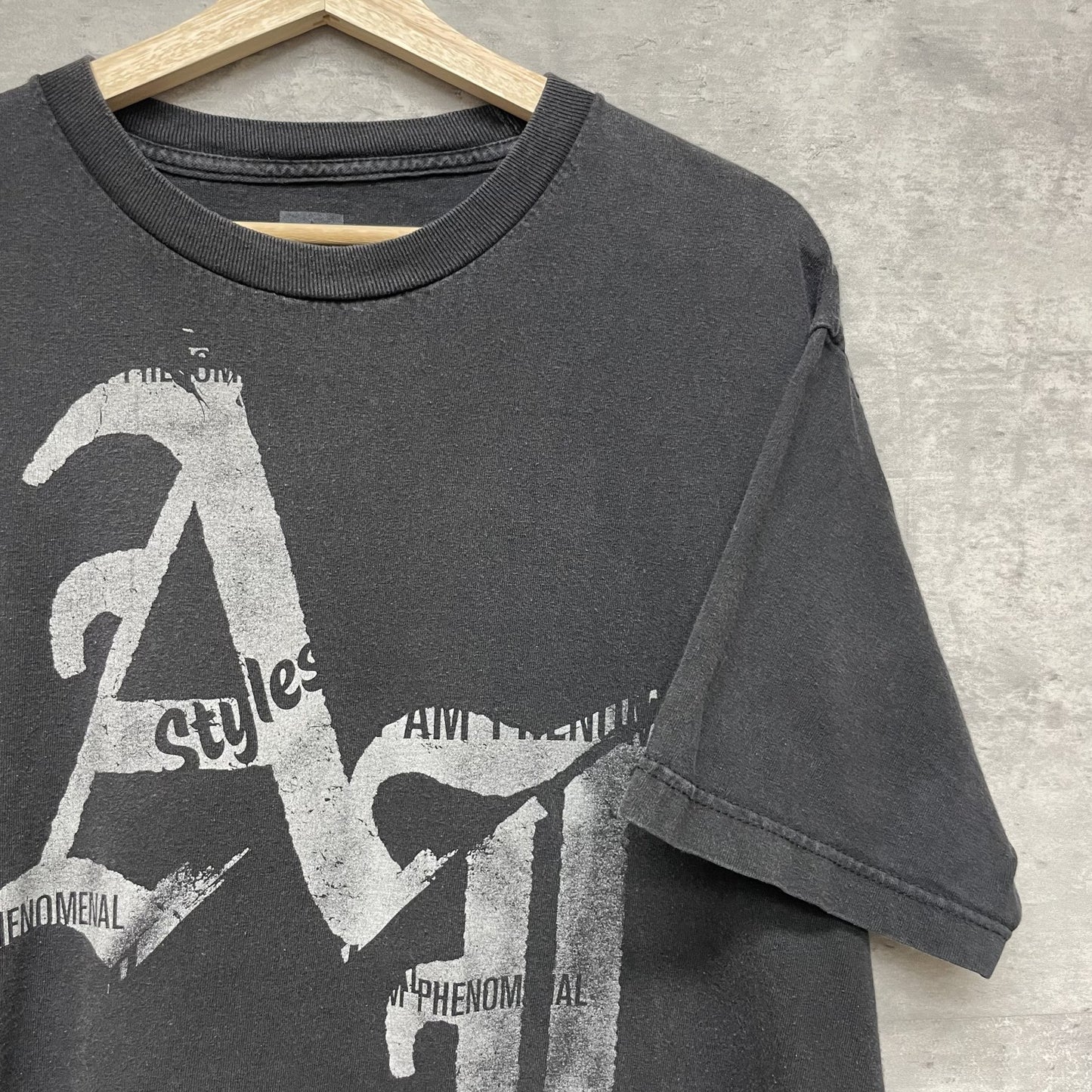 00s vintage 古着　ビンテージ　ワールドレスリング　ブラック　オーバーサイズ　wwf BIGプリント　ストリート