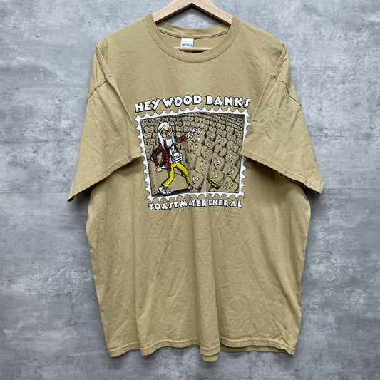 00s vintage 古着　ビンテージ　ギルダン　GILDAN　コメディアンTシャツ　ベージュ　オーバーサイズ