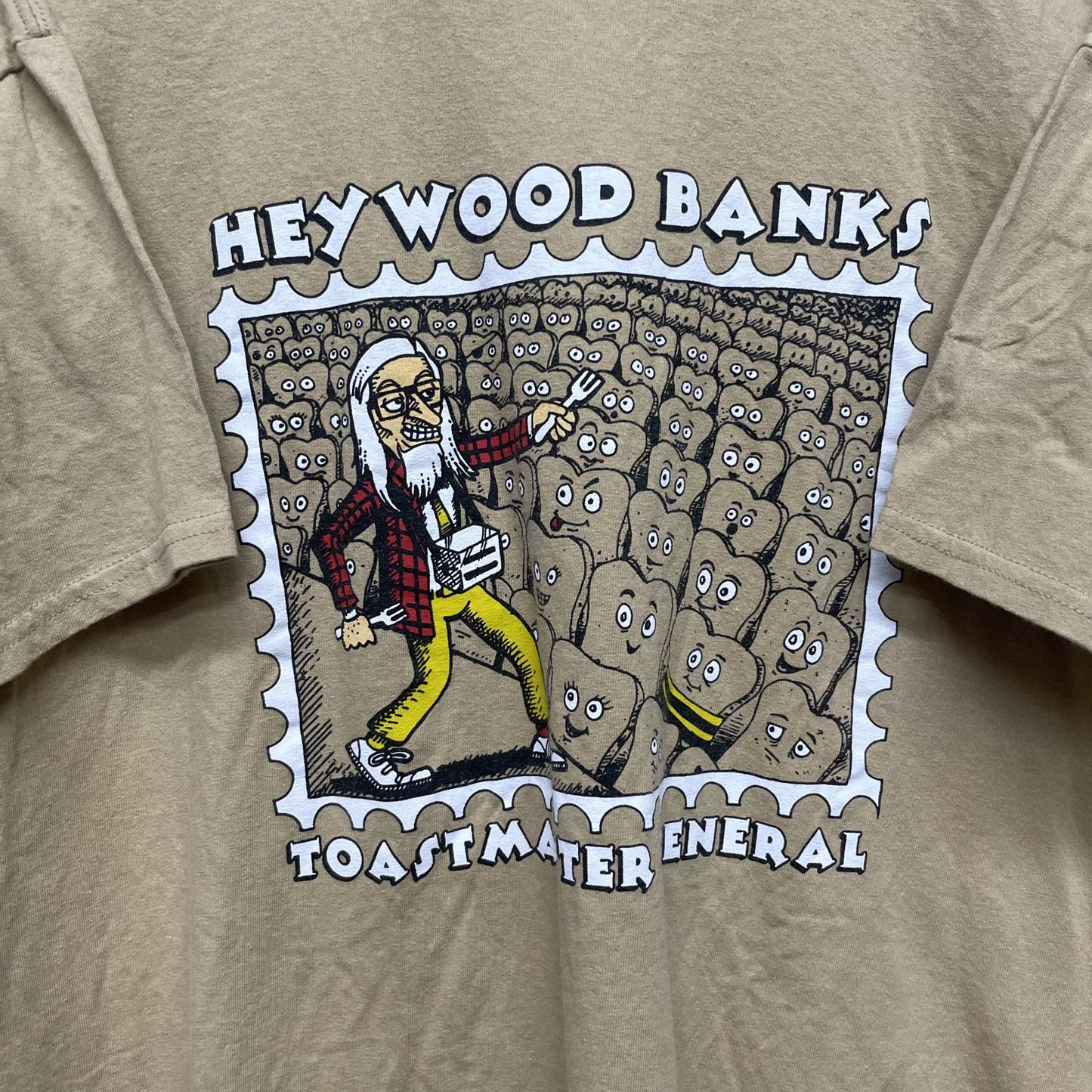 00s vintage 古着　ビンテージ　ギルダン　GILDAN　コメディアンTシャツ　ベージュ　オーバーサイズ