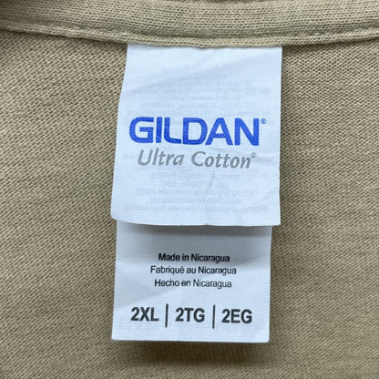 00s vintage 古着　ビンテージ　ギルダン　GILDAN　コメディアンTシャツ　ベージュ　オーバーサイズ