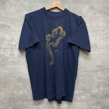 90s vintage 古着　ビンテージ　トカゲ　ランサローテ　ネイビー　ストリート　シティ　LANZAROTE