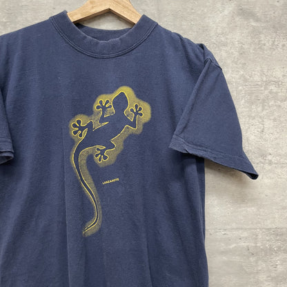 90s vintage 古着　ビンテージ　トカゲ　ランサローテ　ネイビー　ストリート　シティ　LANZAROTE