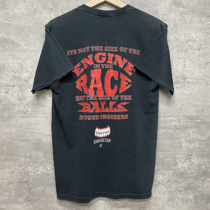 00s vintage 古着　ビンテージ　Grinfactor ストリート　スケーター　バッフプリント　ブラック