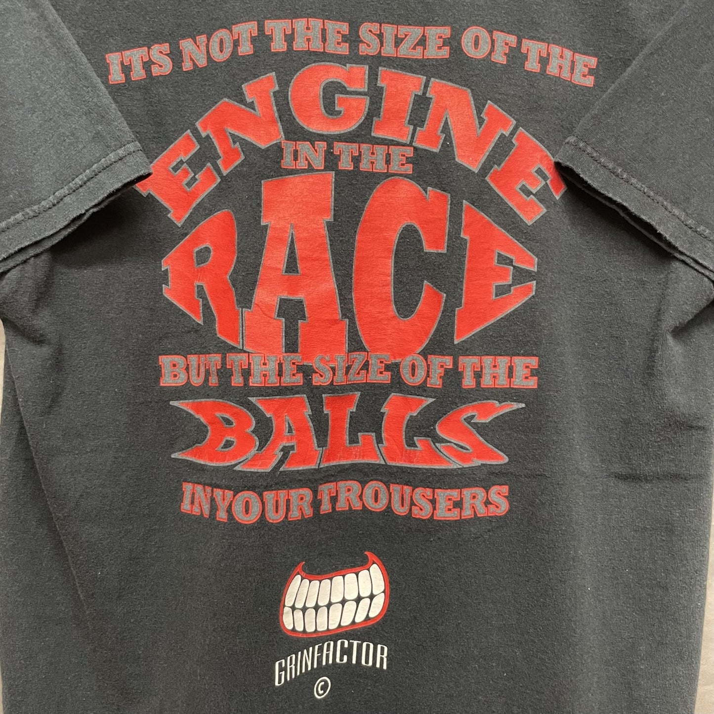 00s vintage 古着　ビンテージ　Grinfactor ストリート　スケーター　バッフプリント　ブラック