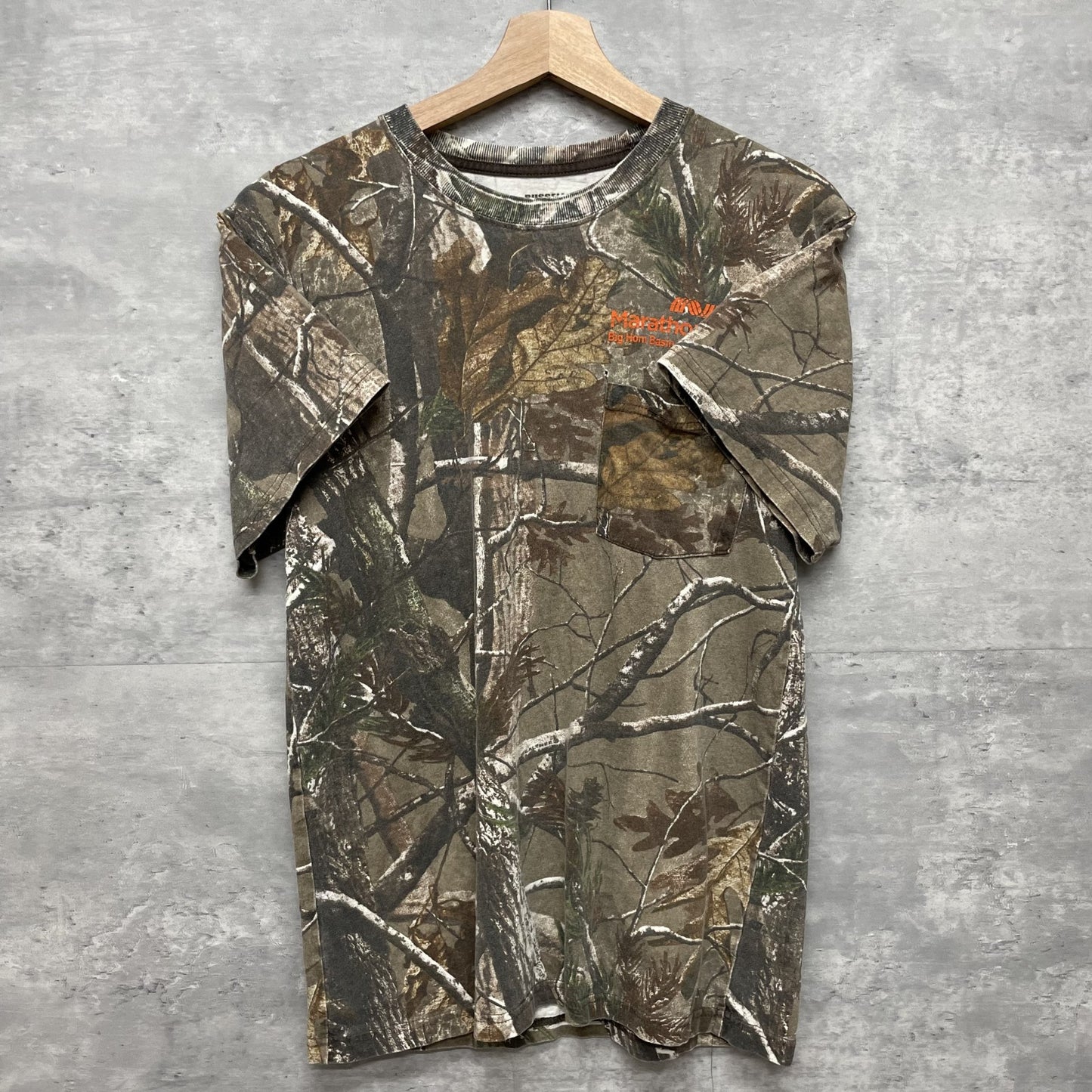 00s vintage 古着　ビンテージ　カモ柄　ストリート　胸ポケ　ラッセル　アウトドア　スケーター　Russell