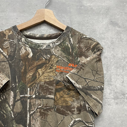 00s vintage 古着　ビンテージ　カモ柄　ストリート　胸ポケ　ラッセル　アウトドア　スケーター　Russell