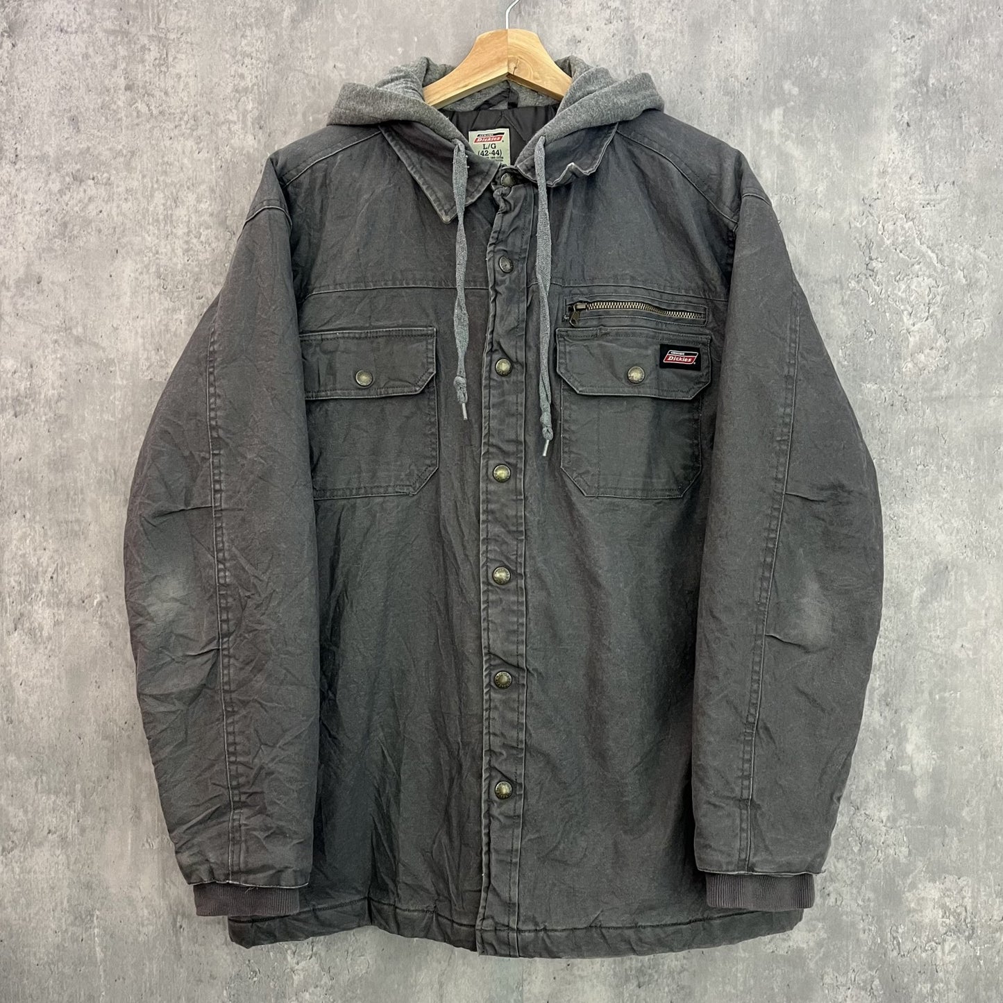 00s vintage 古着　ビンテージ　ディッキーズ　フード付き　ロゴ付　Dickies