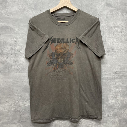 00s vintage 古着　ビンテージ　メタリカ　METALLICA バンド　フロントプリント　アメカジ　チャコール　ストリート