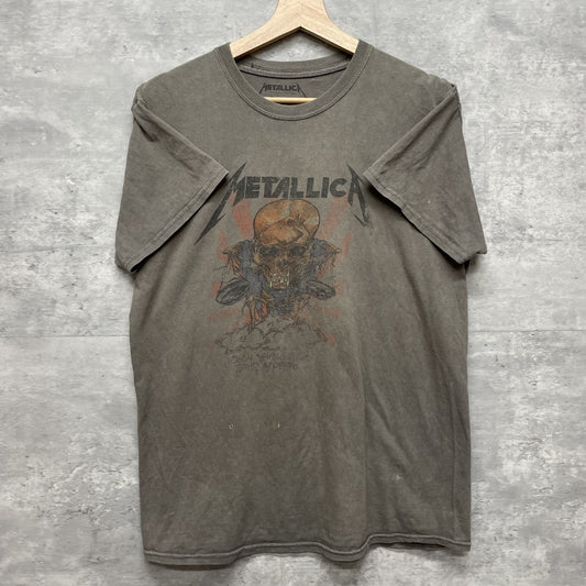 00s vintage 古着　ビンテージ　メタリカ　METALLICA バンド　フロントプリント　アメカジ　チャコール　ストリート