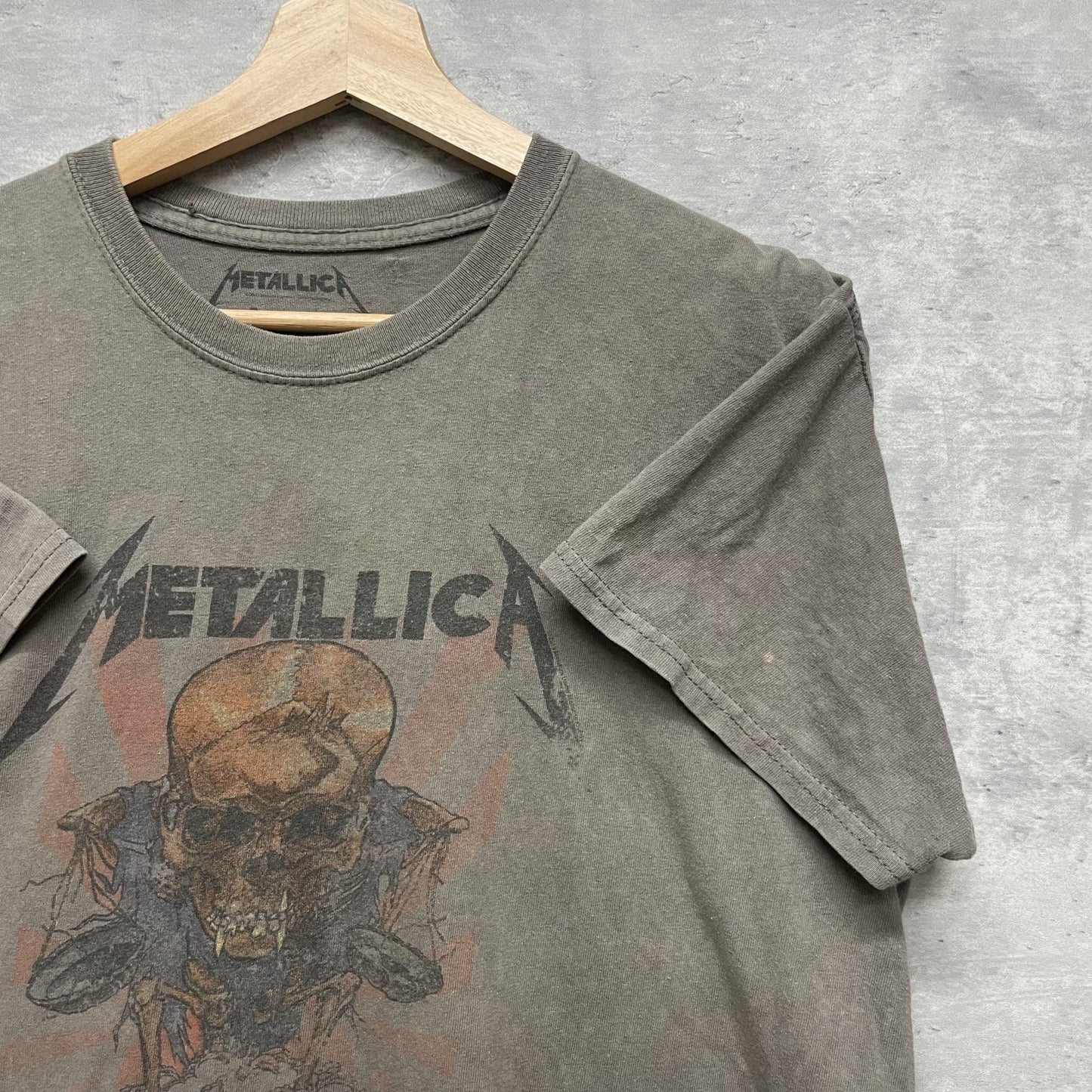 00s vintage 古着　ビンテージ　メタリカ　METALLICA バンド　フロントプリント　アメカジ　チャコール　ストリート