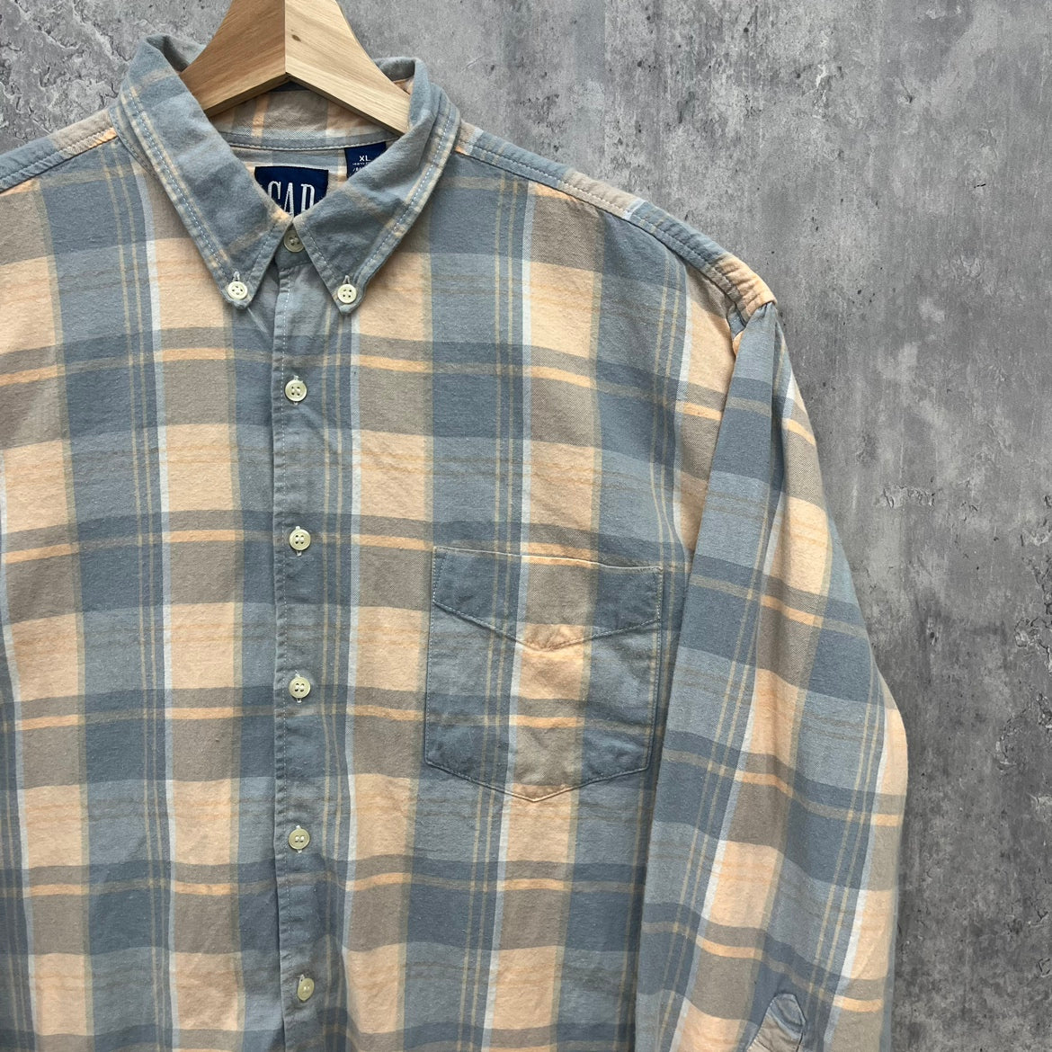 90s～00s OLD GAP オールドギャップ チェックシャツ 長袖 古着 ビンテージ XL