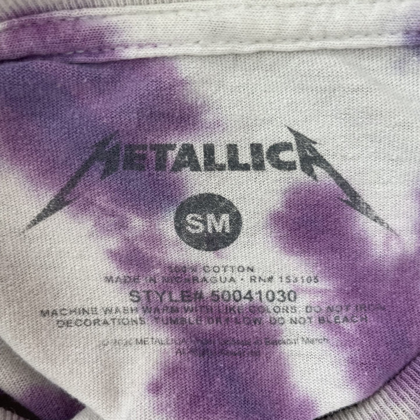 00s vintage 古着　ビンテージ　メタリカ　METALLICA バンド　アメカジ　Y2K タイダイ
