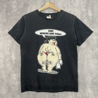 00S vintage 古着　ビンテージ　T-TEX エロT パロディ　スケーター　ストリート　アメカジ　ブラック