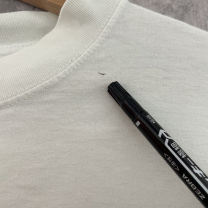 00s vintage 古着　ビンテージ　企業　オーバーサイズ　ストリート　スケーター　ホワイト　プリント