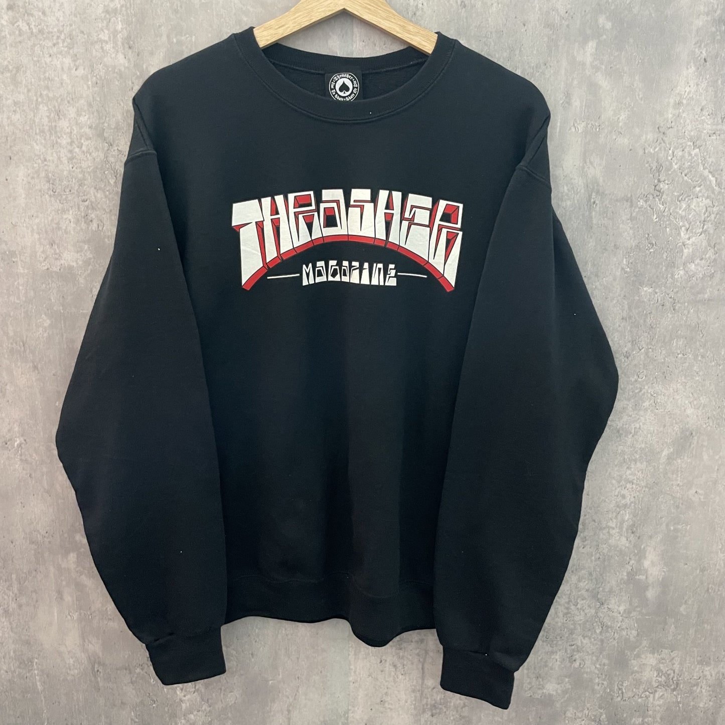 00s vintage 古着　ビンテージ　スラッシャー　THRASHER スウェット　スケート　サーフ　フロントロゴ　FIRMELOGO